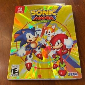 This is a Sonic Mania Plus video game for the Nintendo switch.